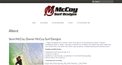 Desktop Screenshot of mccoysurfdesigns.com
